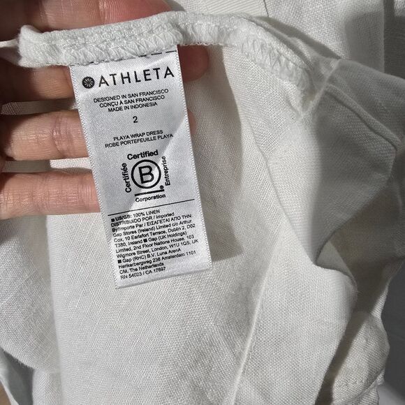 ATHLETA linen Wrap Dress - Picture 6 of 6